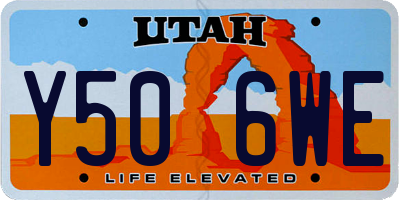 UT license plate Y506WE