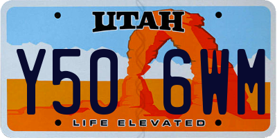 UT license plate Y506WM