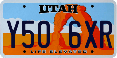 UT license plate Y506XR