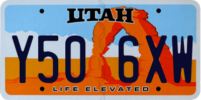 UT license plate Y506XW