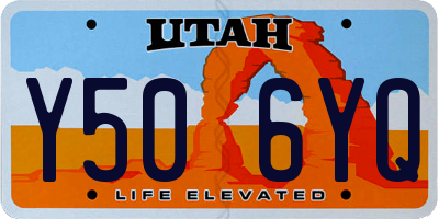 UT license plate Y506YQ