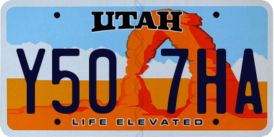 UT license plate Y507HA