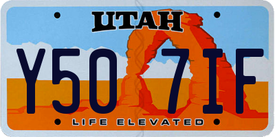 UT license plate Y507IF