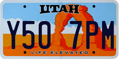 UT license plate Y507PM