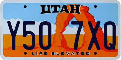 UT license plate Y507XQ