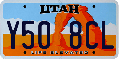 UT license plate Y508CL