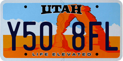 UT license plate Y508FL