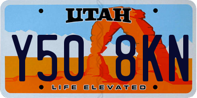 UT license plate Y508KN
