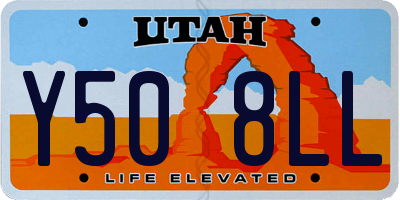 UT license plate Y508LL