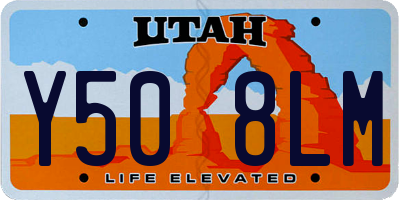 UT license plate Y508LM
