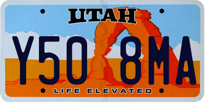 UT license plate Y508MA