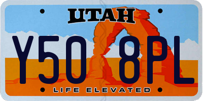 UT license plate Y508PL