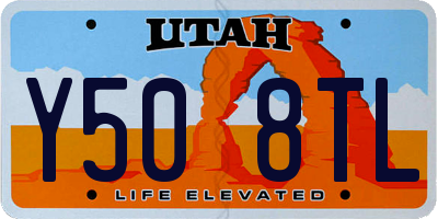 UT license plate Y508TL