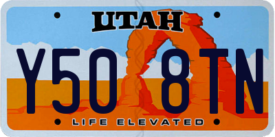 UT license plate Y508TN