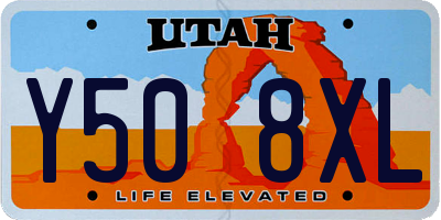 UT license plate Y508XL