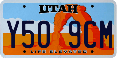 UT license plate Y509CM