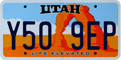 UT license plate Y509EP