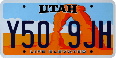 UT license plate Y509JH