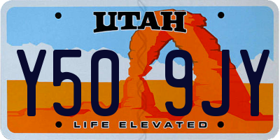 UT license plate Y509JY