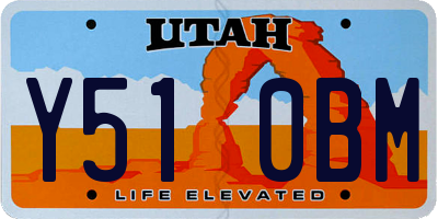 UT license plate Y510BM