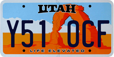 UT license plate Y510CF