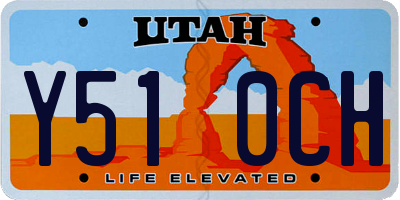 UT license plate Y510CH