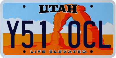 UT license plate Y510CL