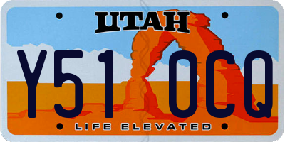 UT license plate Y510CQ