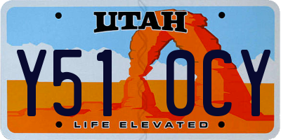 UT license plate Y510CY