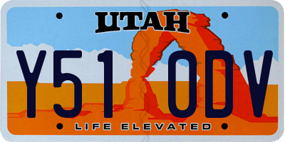 UT license plate Y510DV
