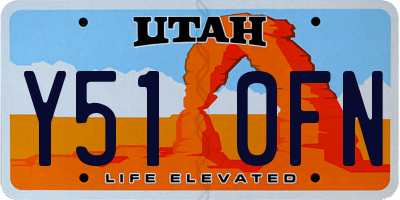 UT license plate Y510FN