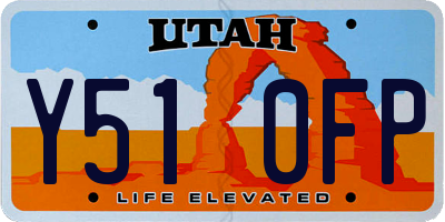 UT license plate Y510FP