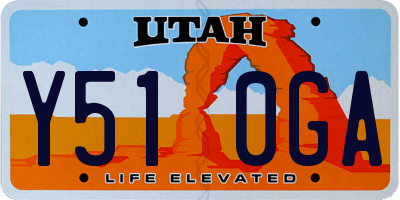 UT license plate Y510GA