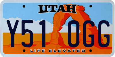 UT license plate Y510GG