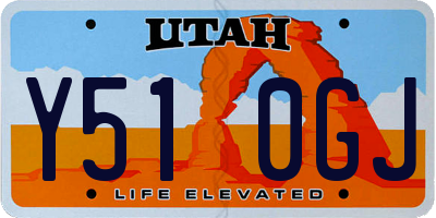 UT license plate Y510GJ