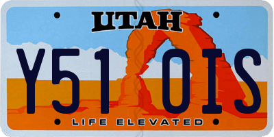 UT license plate Y510IS