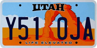 UT license plate Y510JA