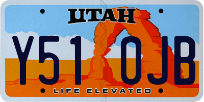 UT license plate Y510JB
