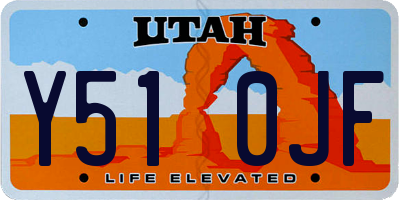 UT license plate Y510JF