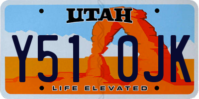 UT license plate Y510JK