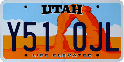 UT license plate Y510JL