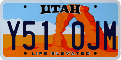 UT license plate Y510JM
