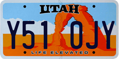 UT license plate Y510JY