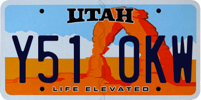 UT license plate Y510KW