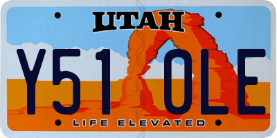 UT license plate Y510LE