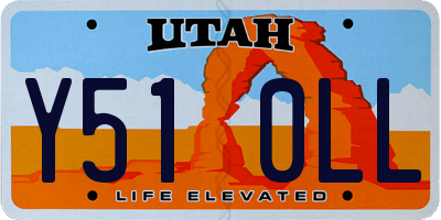 UT license plate Y510LL