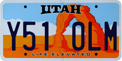 UT license plate Y510LM