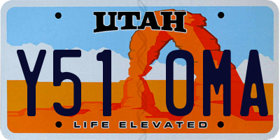 UT license plate Y510MA