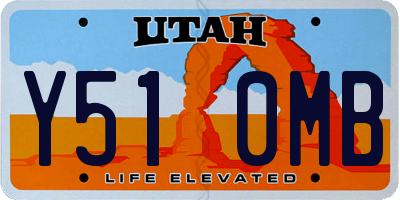UT license plate Y510MB