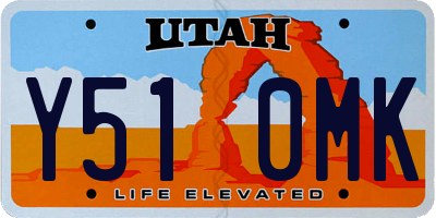 UT license plate Y510MK